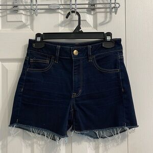 Dark Blue Denim Shorts